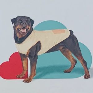 BOOTS & BARKLEY Pet Beige & Peach Sherpa Dog Vest NWT Size Medium